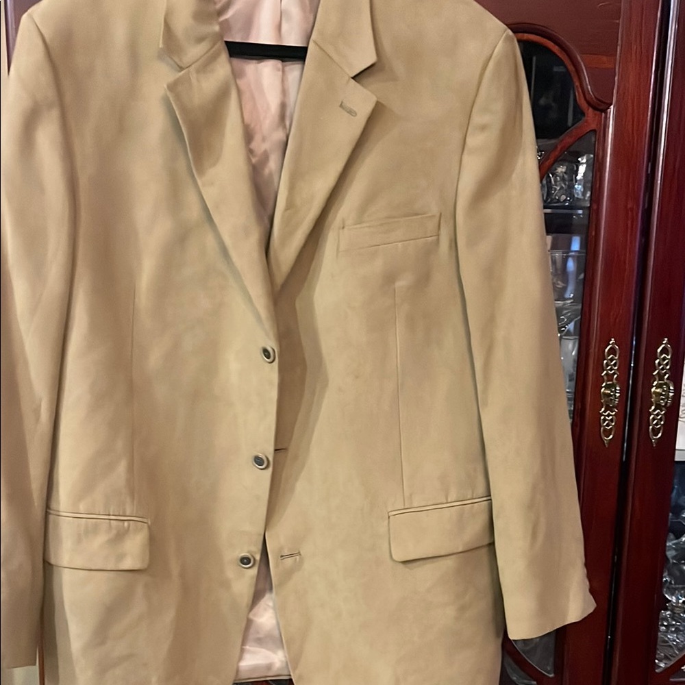 ALFANI Classic Tan Blazer 46l NWOT